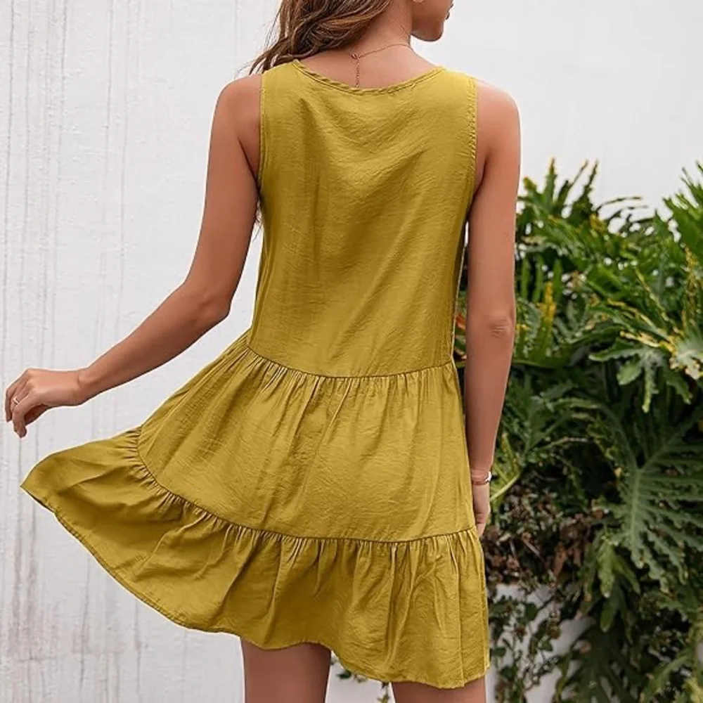 C +D+M tiered mini dress